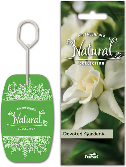Feral Lufterfrischer-Karte Autoanhänger Natural Collection Gartenia / Jasmin / Lavendel / Sandelholz 6Stück
