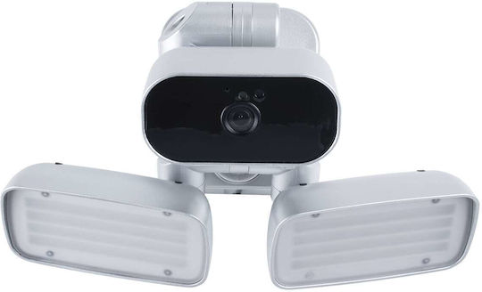 GloboStar 86043 IP Surveillance Camera Wi-Fi Full HD 1080p Waterproof Battery Powered with Two-Way Communication Silver