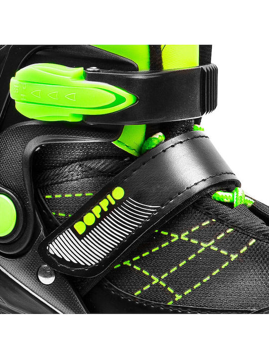 Spokey Doppio 2IN1 Inline Αυξομειούμενα Rollers Μαύρα Παιδικά