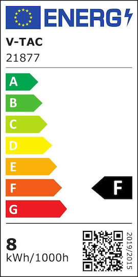 V-TAC LED Bulb 7.5W for Socket GU10 and Shape MR16 Cool White 610lm