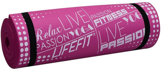 Lifefit Exclusive Упражнение Мат Пилатес Розов (180x60x1.5см)