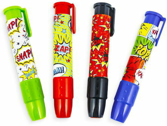 Ooly Eraser for Pencil and Pen Click Comic Attack (Μiscellaneous Designs/Colors) 1pcs