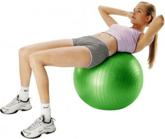 Ruilin Μπάλα Pilates 65cm , 1.28kg σε Μαύρο Χρώμα