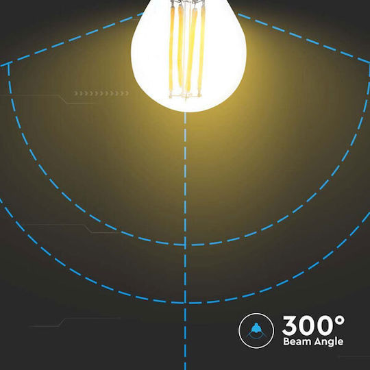 V-TAC LED-Lampe 4W 80mm für Fassung E27 und Form G45 Kühles Weiß 400lm