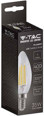 V-TAC Λάμπα LED για Ντουί E14 Θερμό Λευκό 400lm