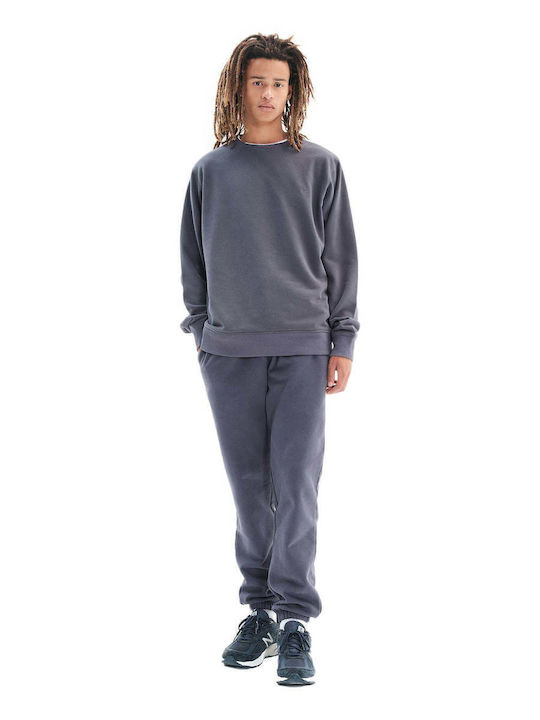 Sweatpants with Elastic Stone Grey