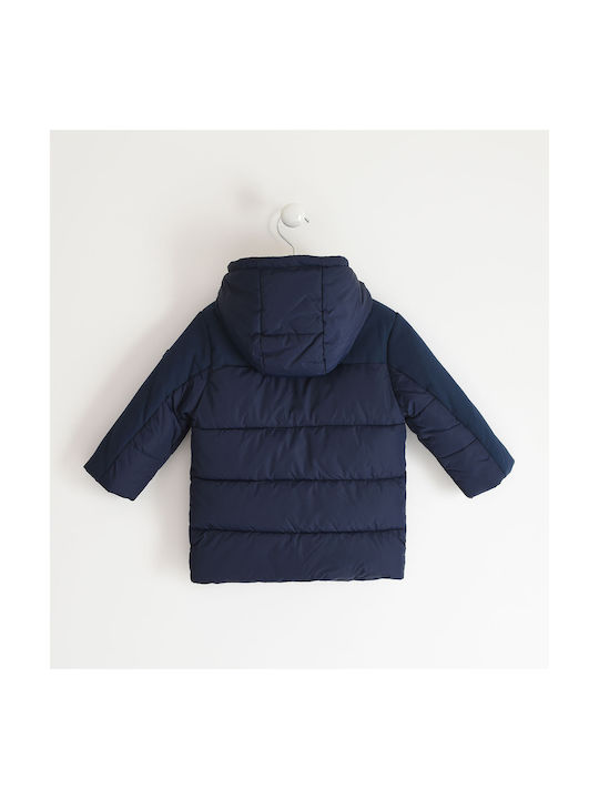 iDO Kids Casual Jacket Long Hooded Navy Blue 4