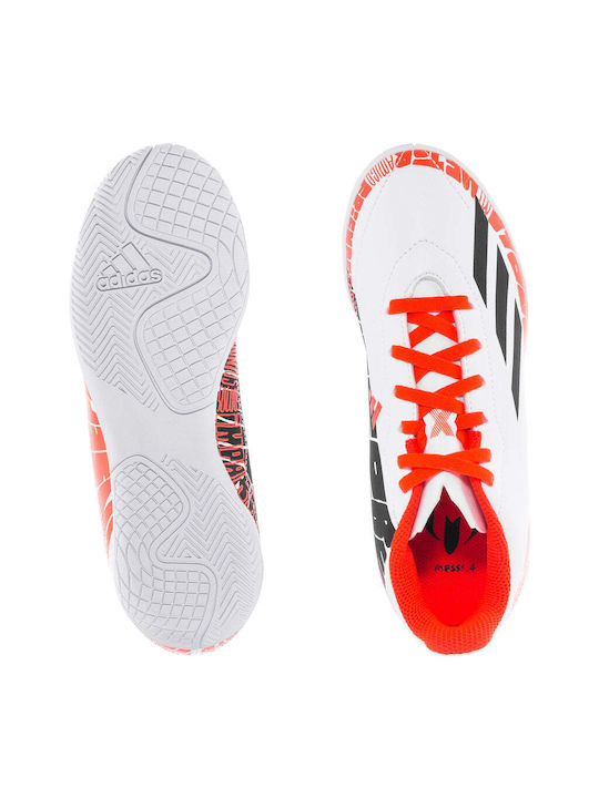 Speedportal Messi 4 Kids Indoor Soccer Shoes White