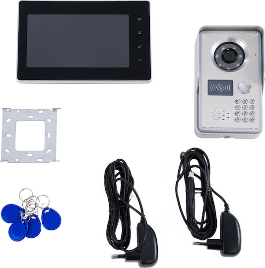 GloboStar Wireless Video Intercom Set Wi-Fi Silver
