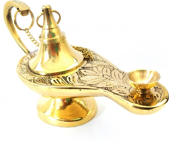 IconsGR Tisch-Öllampe Metallisch Gold 10x5.5cm 373/3