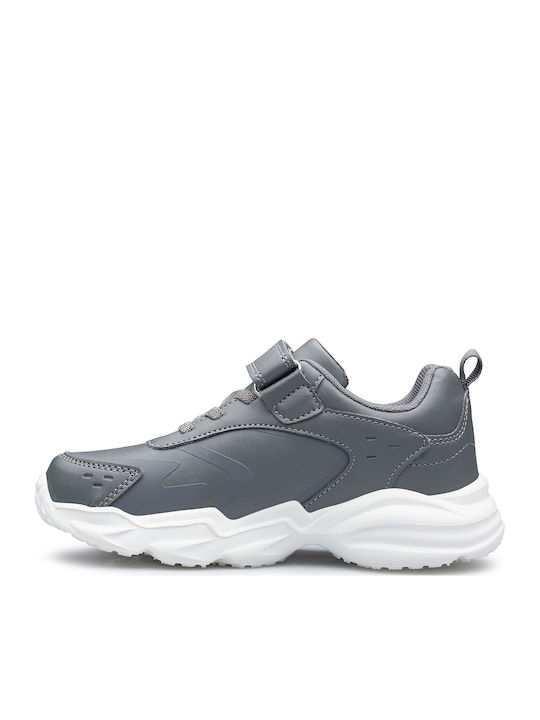 Memory Abel Παιδικά Sneakers με Σκρατς Γκρι