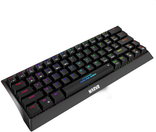 Marvo KG962W Drahtlos Gaming Mechanische Tastatur 60% mit Benutzerdefiniert Blau Schaltern und RGB-Beleuchtung (Englisch US)