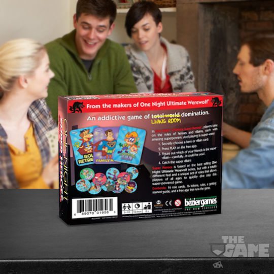 Board Game One Night Ultimate Super Heroes for 3-10 Players 8+ Years Old (EN) Bezier Games
