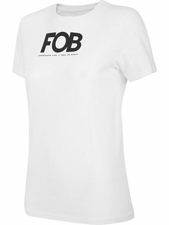 Women's T-shirt Polka Dot White