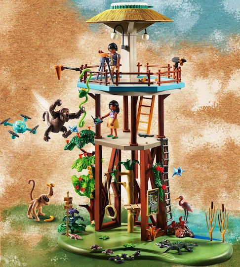 Playmobil Wiltopia Beobachtungsturm mit Kompass für 4-10 Jahre