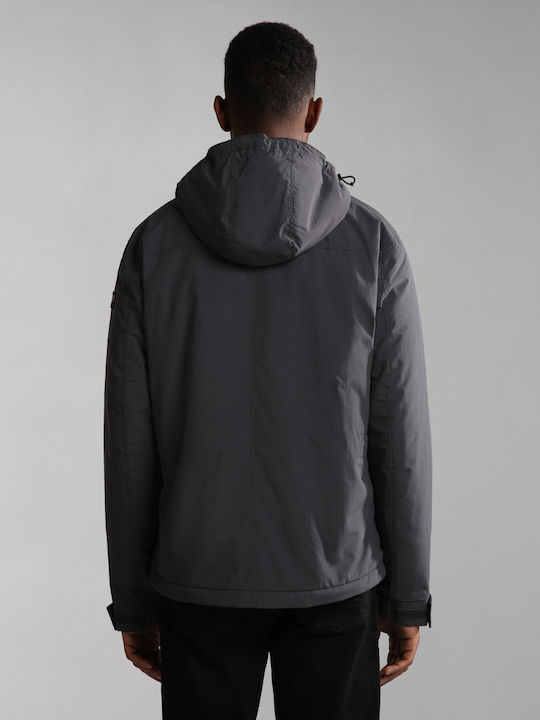 Napapijri Men's Jacket Dark Grey Solid