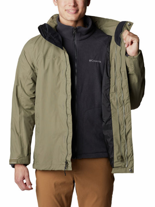 Mission Air Interchange Winter Jacke Wasserdicht und Winddicht Khaki