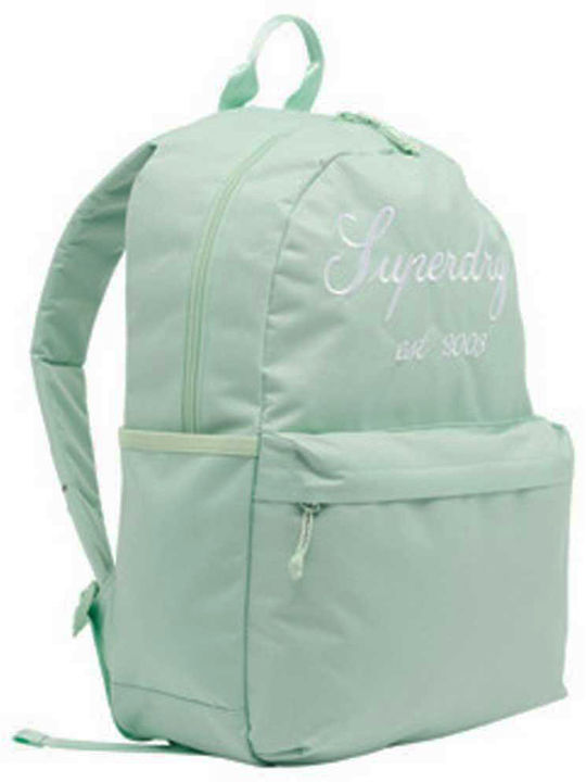 Superdry Essential Montana School Bag Backpack Junior High-High School Turquoise with Water Bottle Holder 21Liters
