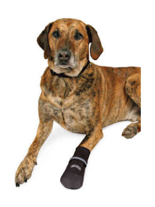 Trixie Walker Care Shoes Dog Large Black Protective Boots in Black Color