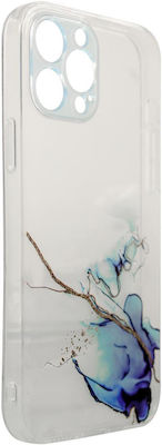 Hurtel Gel Silicone Back Cover Marble Blue (iPhone 12 Pro Max)