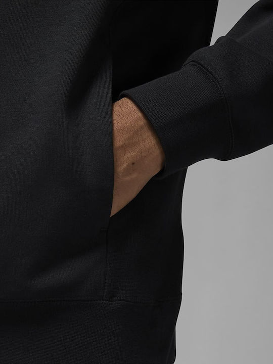 Dri-Fit Φούτερ με Κουκούλα Μαύρο
