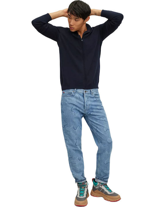 San Jorgem Men's Knitted Cardigan Dark blue