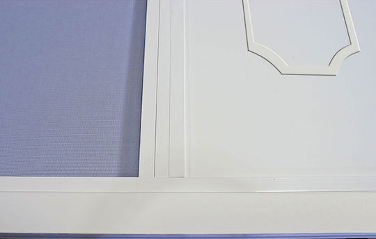 Z4 Mosquito Net Door Hinged from Fiberglass White with Frame 230x110cm