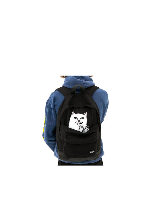 Rip N Dip Black Lord Nermal Backpack School Bag Backpack Junior High-High School in Black color