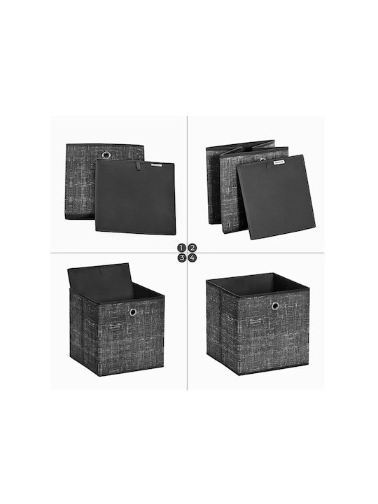 Songmics Тъкан Кутия за съхранение Сив 30x30x30см 6бр