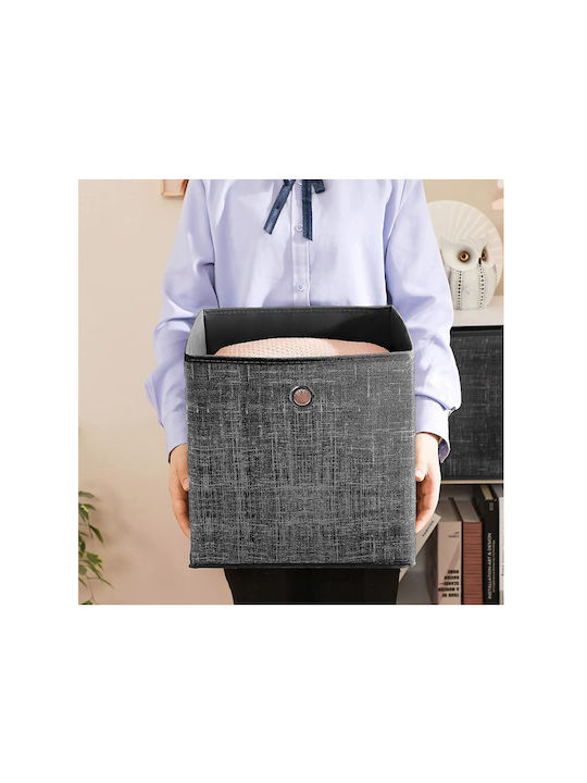 Songmics Тъкан Кутия за съхранение Сив 30x30x30см 6бр