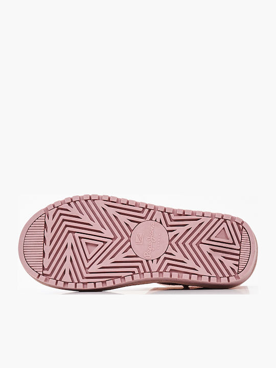 DISS Lederne Kinder-Schneestiefel Rosa