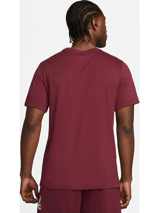 Nike Giannis Dri-FIT Dri-Fit T-shirt Μπορντό