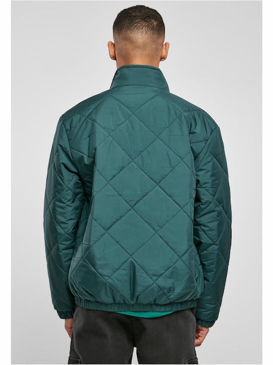 Urban Classics Geacă pentru bărbați Puffer Verde