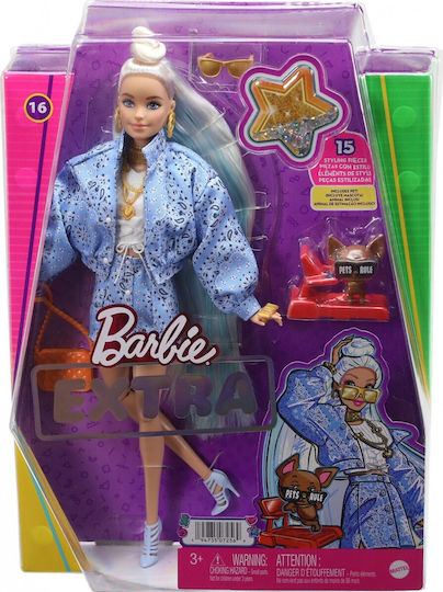 Barbie Blonde Bandana Κούκλα Extra για 3+ Ετών