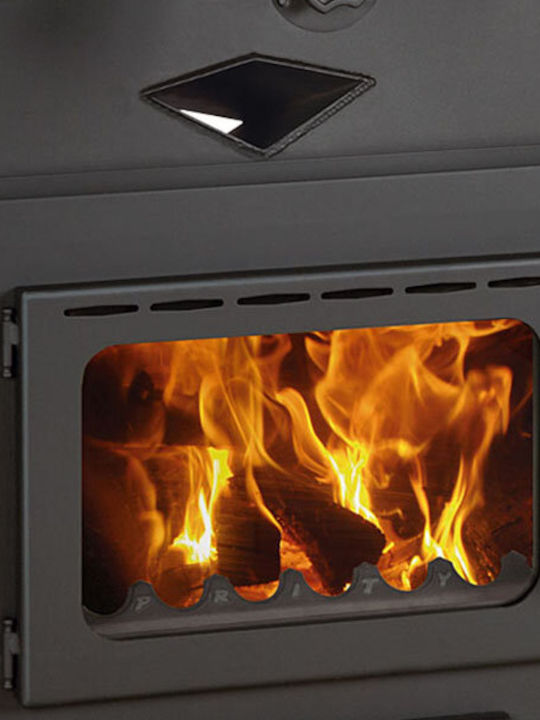 Prity G Ενεργειακό Τζάκι Ξύλου 16kW Ίσιο με Ανοιγόμενη Πόρτα