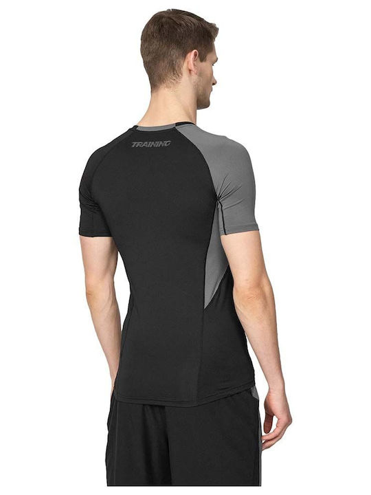 4F Men's Athletic T-shirt Short Sleeve Black