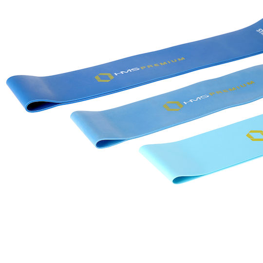 HMS GU04 Pro2 Loop Bands Σετ 3τμχ Μπλε 0.6m