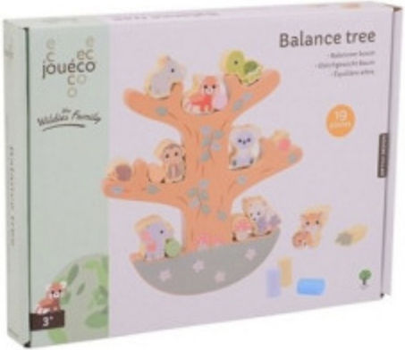 Joueco Stacking Toy Balance Tree made of Wood for 3++ Months