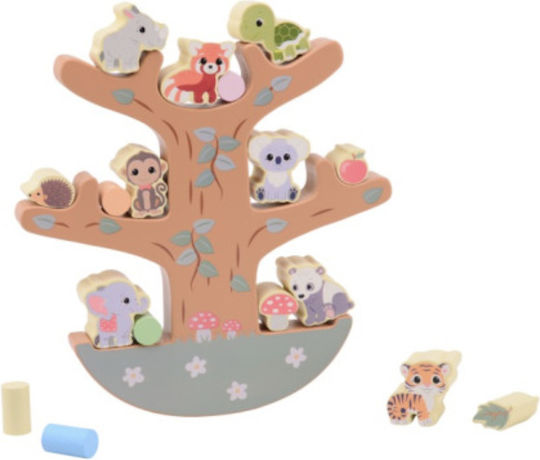 Joueco Stacking Toy Balance Tree made of Wood for 3++ Months