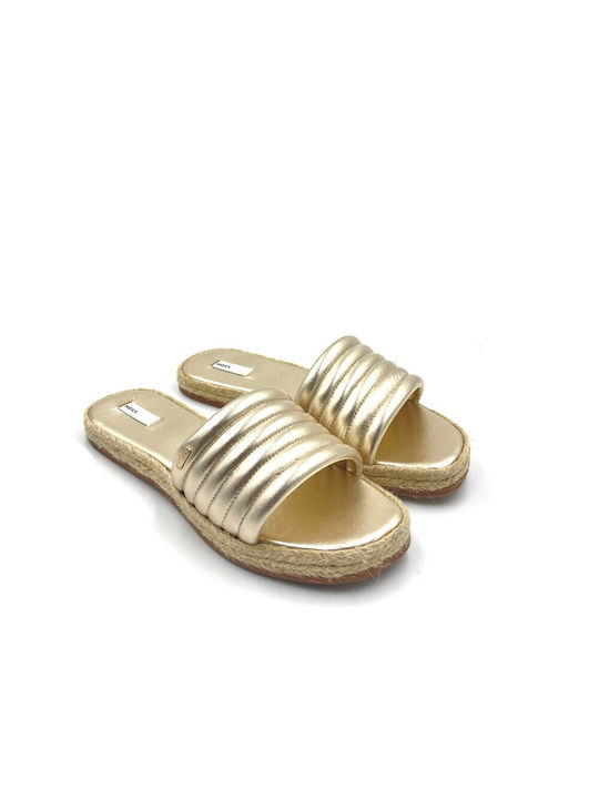 Mexx Leather Women's Sandals Gold