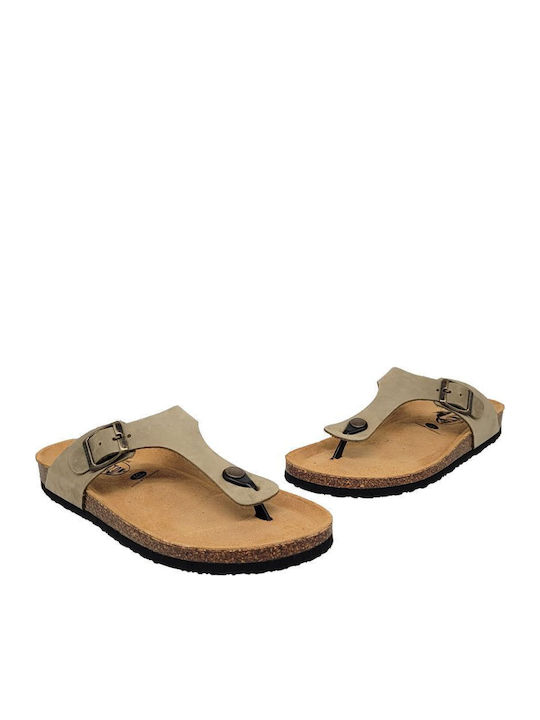 Bolero Leather Women's Flat Sandals Anatomic Olive