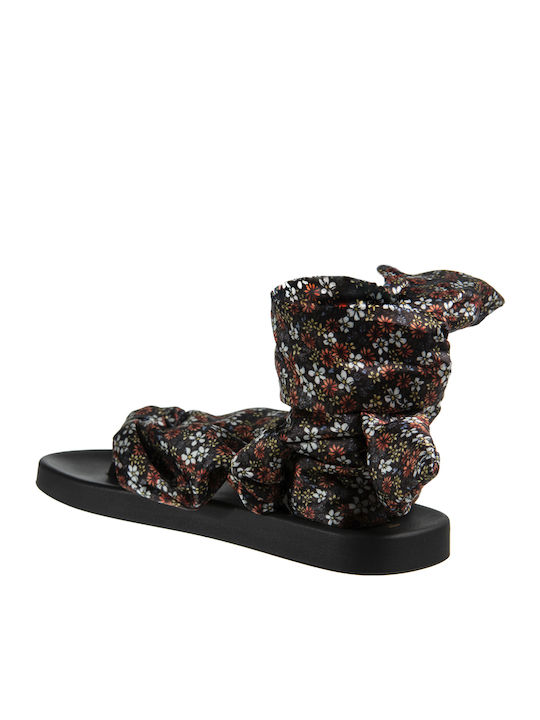 Flache Sandalen für Damen in Schwarz Farbe