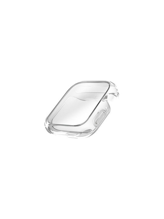 Uniq Garde Carcasă de Silicon cu Sticlă în culoarea Transparent pentru Apple Watch 41mm