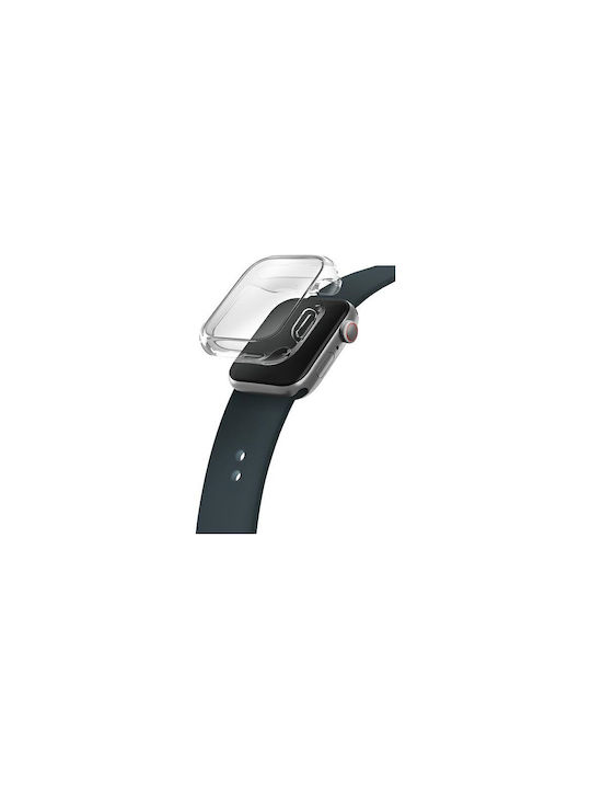 Uniq Garde Silikonhülle mit Glas in Transparent Farbe für Apple Watch 41mm