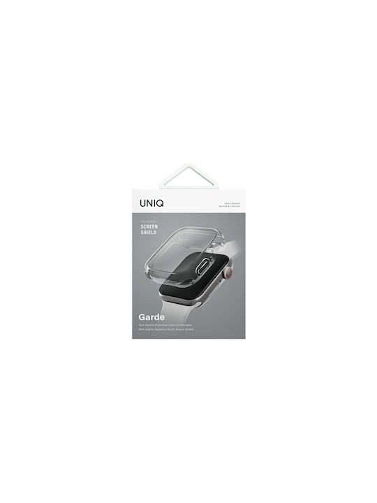 Uniq Garde Silikonhülle mit Glas in Transparent Farbe für Apple Watch 41mm