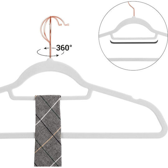 Songmics Clothes Hanger White CRF021W02 50pcs