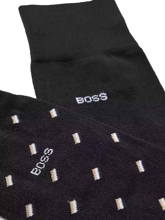 Boss Men's Patterned Socks Blue 2Pack
