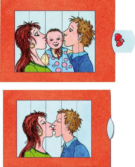Live Kiss Bärenpresse Curiosi Greeting Card for Newborn with Motion 10.50x14.50cm