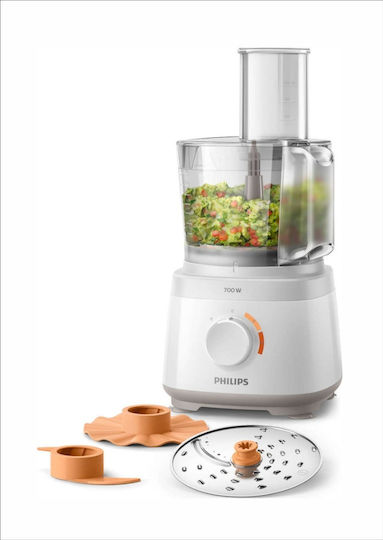 Philips Daily Collection Мултифункционален хранителен процесор 700W с Купа 1.5лт Бял