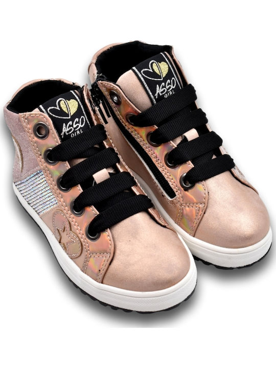 Παιδικά Sneakers High Ροζ